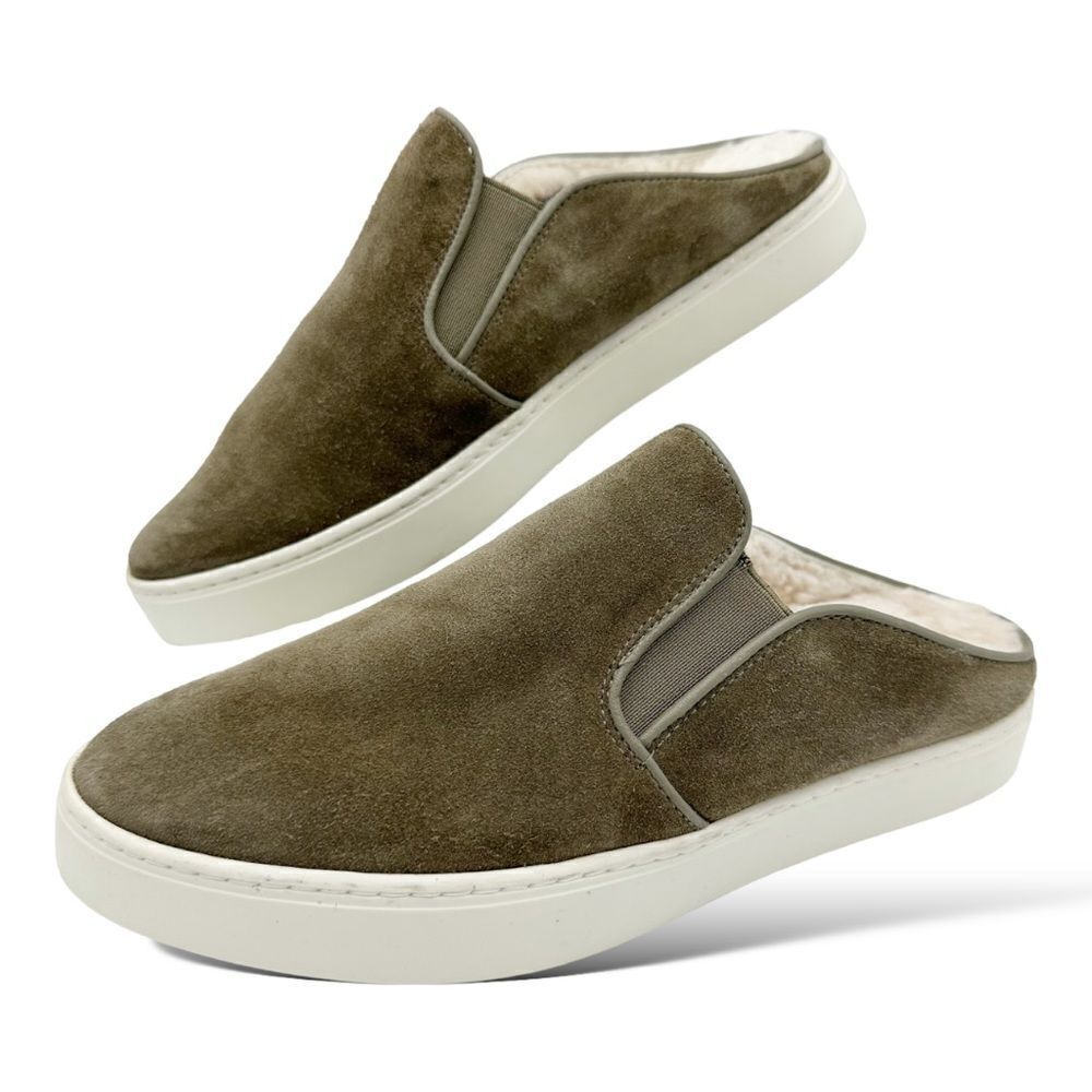 Vince Women’s Garvey 2 Genuine Shearling Lined Slip-On Sneaker Sz 6‎